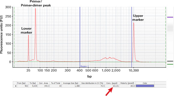 Low cDNA yield from a SMARTer Ultra Low kit