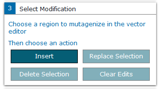 Select modification window