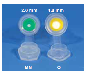 Elution volume depends on membrane diameter