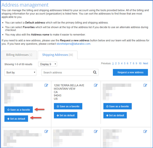 Address management